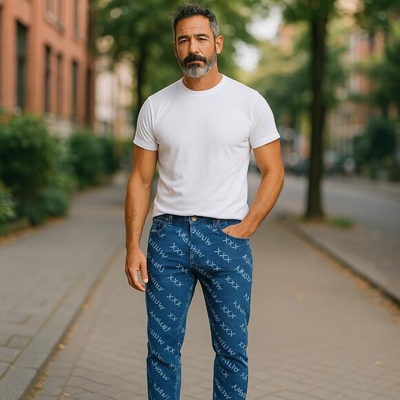 NEW Scotch & Soda Amsterdams Blauw Slim Jeans Blue Size 33